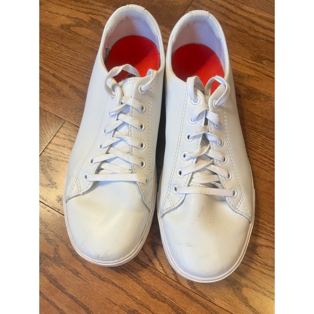 Shoes for Crews White Leather Slip Resistant Work Sneakers Women 9.5 / Mens 8